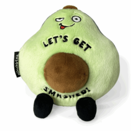 Let’s get Smashed!” Plush Avocado